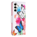 For Samsung Galaxy S23 FE Phone Case PU Leather Pattern Printing Wallet Stand Feature Cover