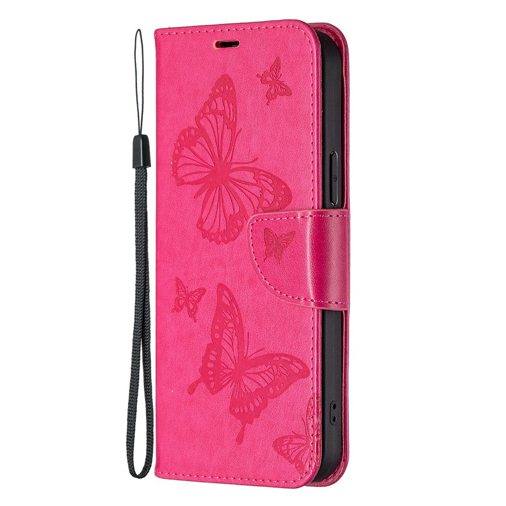 Til Samsung Galaxy A25 5G (Global) (161,0 x 76,5 x 8,3 mm) Stand Wallet Lædertelefoncover med Rem