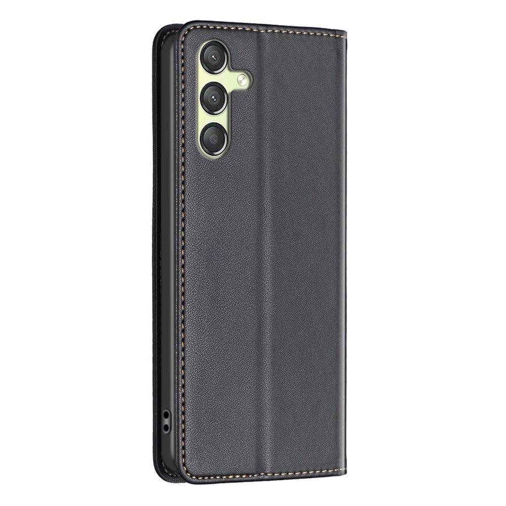 BINFEN COLOR BF18 mobilskal till Samsung Galaxy A25 5G (Global) (161,0 x 76,5 x 8,3 mm) Korthållare PU-läder mobilskal med stativ