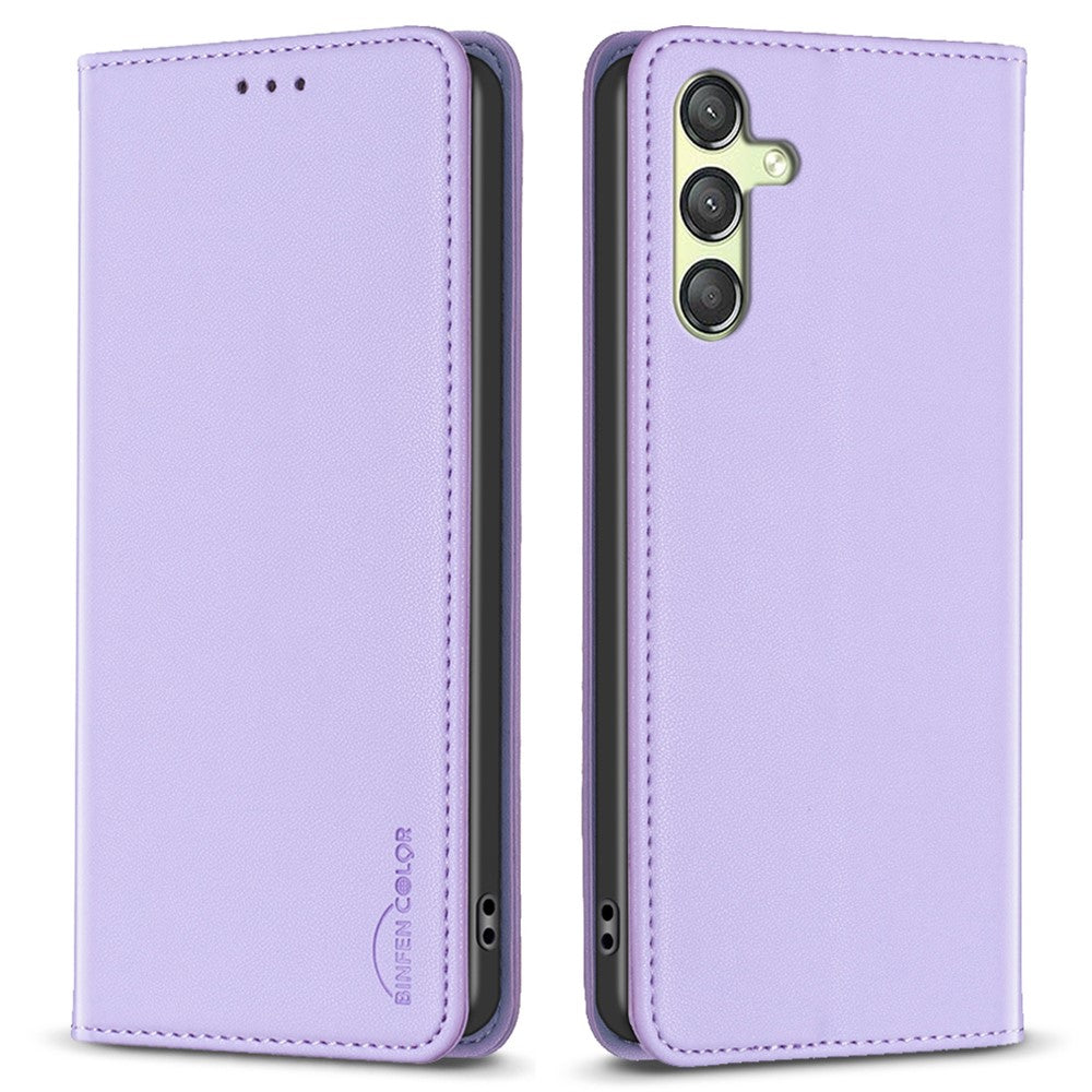 BINFEN COLOR BF18 mobilskal till Samsung Galaxy A25 5G (Global) (161,0 x 76,5 x 8,3 mm) Korthållare PU-läder mobilskal med stativ