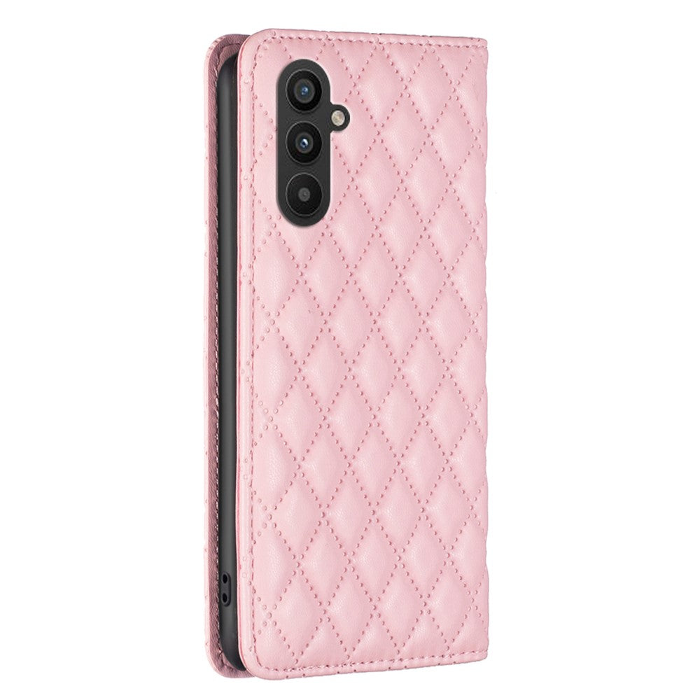 BINFEN COLOR BF Style-16 til Samsung Galaxy A25 5G (Global) (161,0 x 76,5 x 8,3 mm), støvtæt sammenklappeligt PU-lædercover med stativ, kortplads og mobilcover
