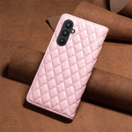 BINFEN COLOR BF Style-16 til Samsung Galaxy A25 5G (Global) (161,0 x 76,5 x 8,3 mm), støvtæt sammenklappeligt PU-lædercover med stativ, kortplads og mobilcover