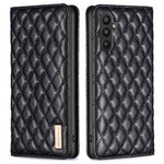 BINFEN COLOR BF Style-16 til Samsung Galaxy A25 5G (Global) (161,0 x 76,5 x 8,3 mm), støvtæt sammenklappeligt PU-lædercover med stativ, kortplads og mobilcover