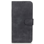 KHAZNEH For Xiaomi Redmi 12 4G Retro Texture Phone Shell PU Leather Full Protection Phone Case Stand Wallet Cover