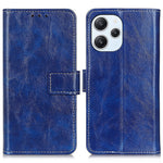 Dustproof Cover for Xiaomi Redmi 12 4G , Wallet Stand Retro Crazy Horse Texture Case PU Leather Phone Cover
