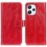 Dustproof Cover for Xiaomi Redmi 12 4G , Wallet Stand Retro Crazy Horse Texture Case PU Leather Phone Cover