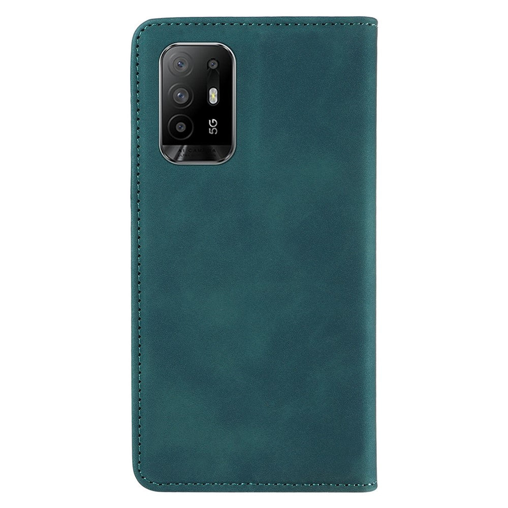 BETOPNICE 003 För Oppo A94 5G / Reno5 Z / F19 Pro+ 5G / A95 5G / Reno6 Z Flip Stand Lädermobilskal RFID-blockerande plånboksfodral