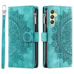 For Samsung Galaxy A25 5G (Global) (161.0 x 76.5 x 8.3mm) Wallet Zipper Leather Stand Flip Cover with Strap