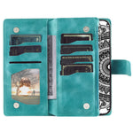 For Samsung Galaxy A25 5G (Global) (161.0 x 76.5 x 8.3mm) Wallet Zipper Leather Stand Flip Cover with Strap