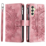 For Samsung Galaxy A25 5G (Global) (161.0 x 76.5 x 8.3mm) Wallet Zipper Leather Stand Flip Cover with Strap