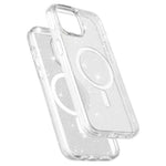 Glitter Magnetic Case for iPhone 15 Compatible with MagSafe, Hard PC + Soft TPU Phone Cover