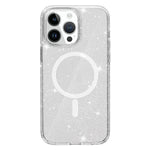 Glitter Magnetic Case for iPhone 15 Pro Max , Hard PC + Soft TPU Compatible with MagSafe Phone Cover