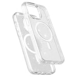 Glitter Magnetic Case for iPhone 15 Pro Max , Hard PC + Soft TPU Compatible with MagSafe Phone Cover
