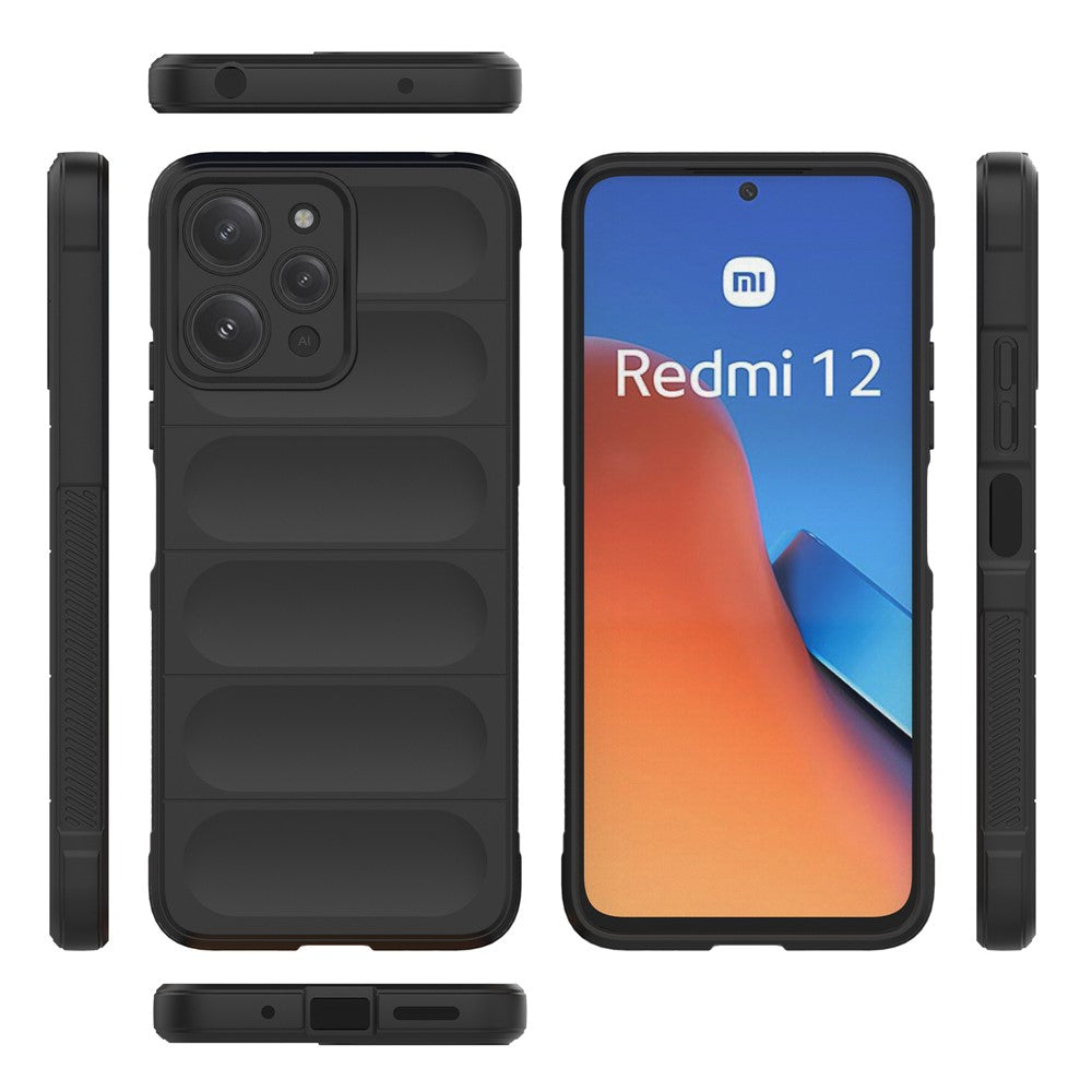 TPU-mobilskal för Xiaomi Redmi 12 4G, robust baksida som är fallsäkert
