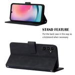 For Samsung Galaxy S23 FE Leather Case with Shoulder Strap Wallet Stand Phone Cover