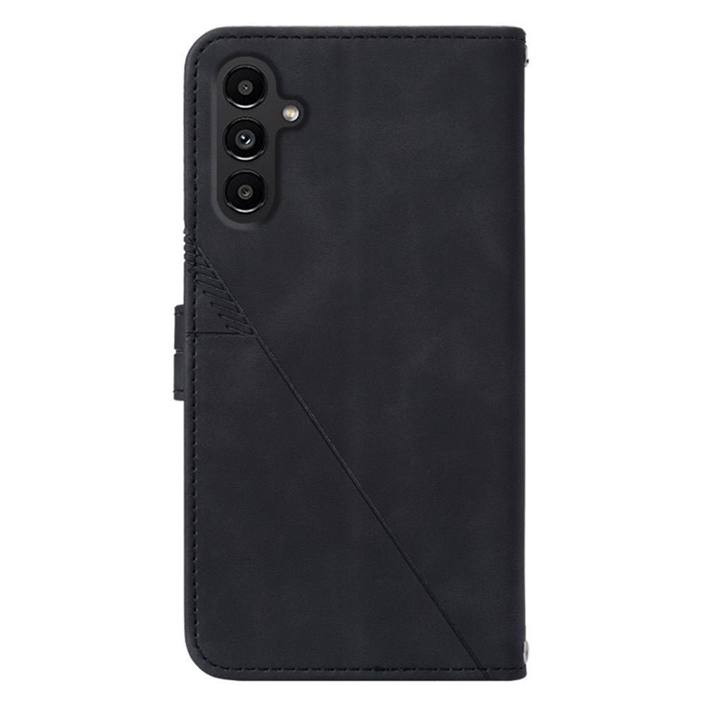For Samsung Galaxy S23 FE Leather Case with Shoulder Strap Wallet Stand Phone Cover