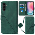 For Samsung Galaxy S23 FE Leather Case with Shoulder Strap Wallet Stand Phone Cover