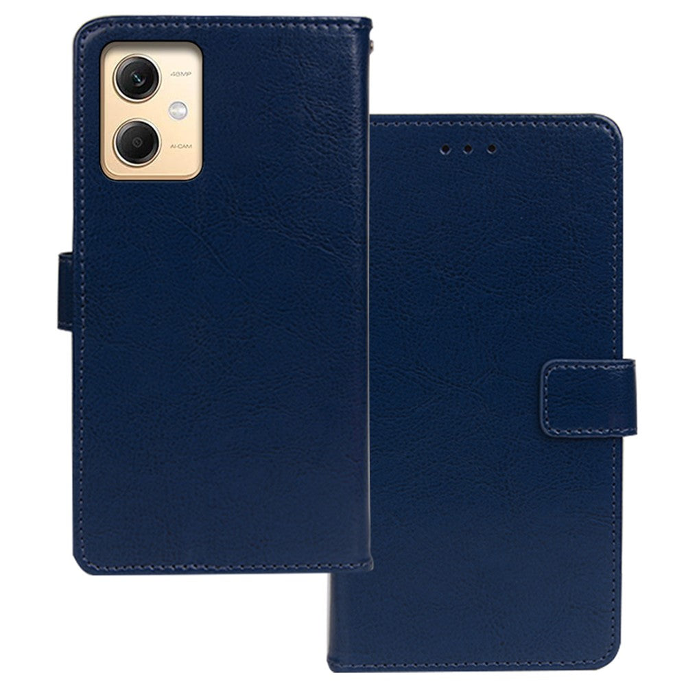 IDEWEI For Xiaomi Redmi Note 12R Pro 5G Wallet Phone Case Crazy Horse Texture Leather Stand Cover