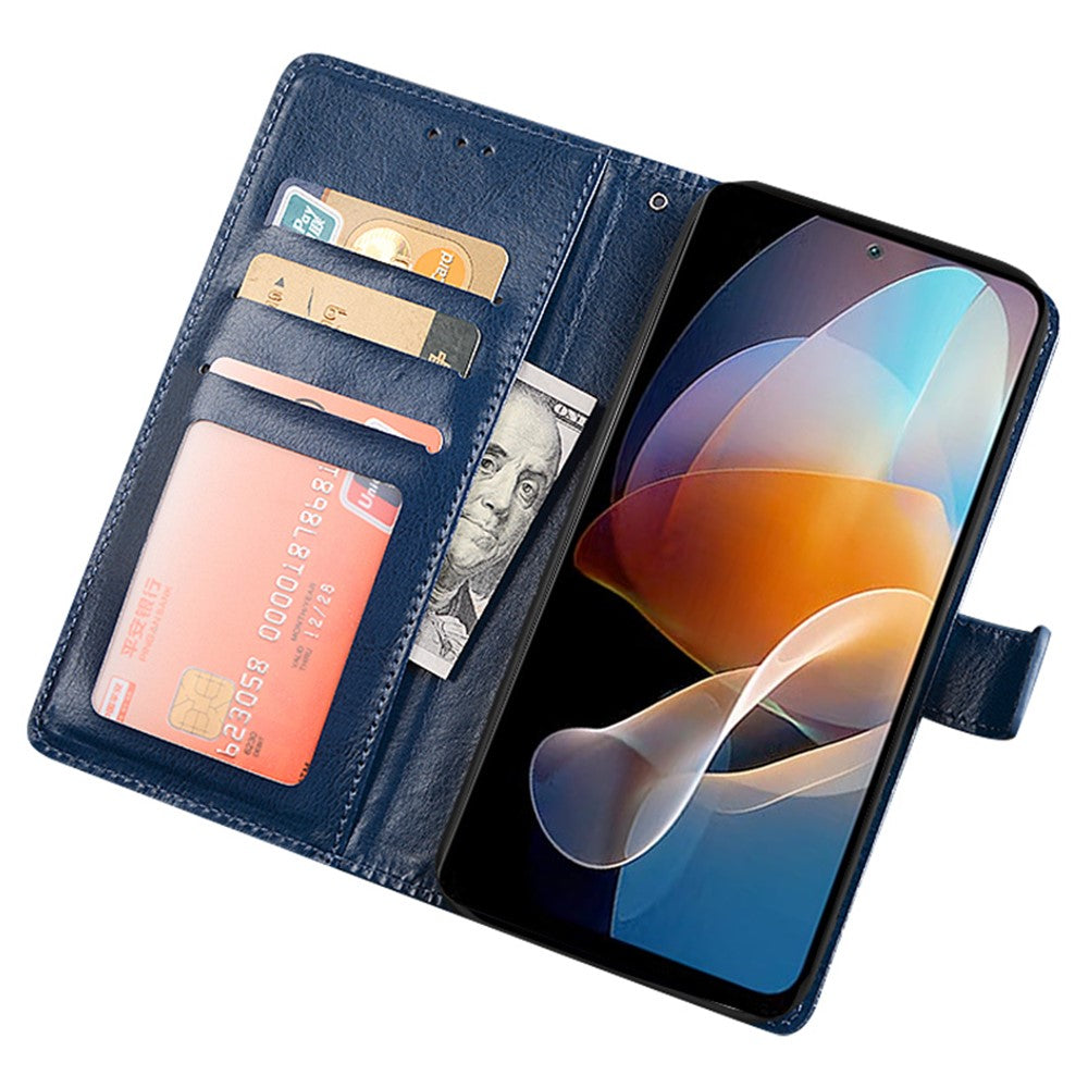IDEWEI For Xiaomi Redmi Note 12R Pro 5G Wallet Phone Case Crazy Horse Texture Leather Stand Cover