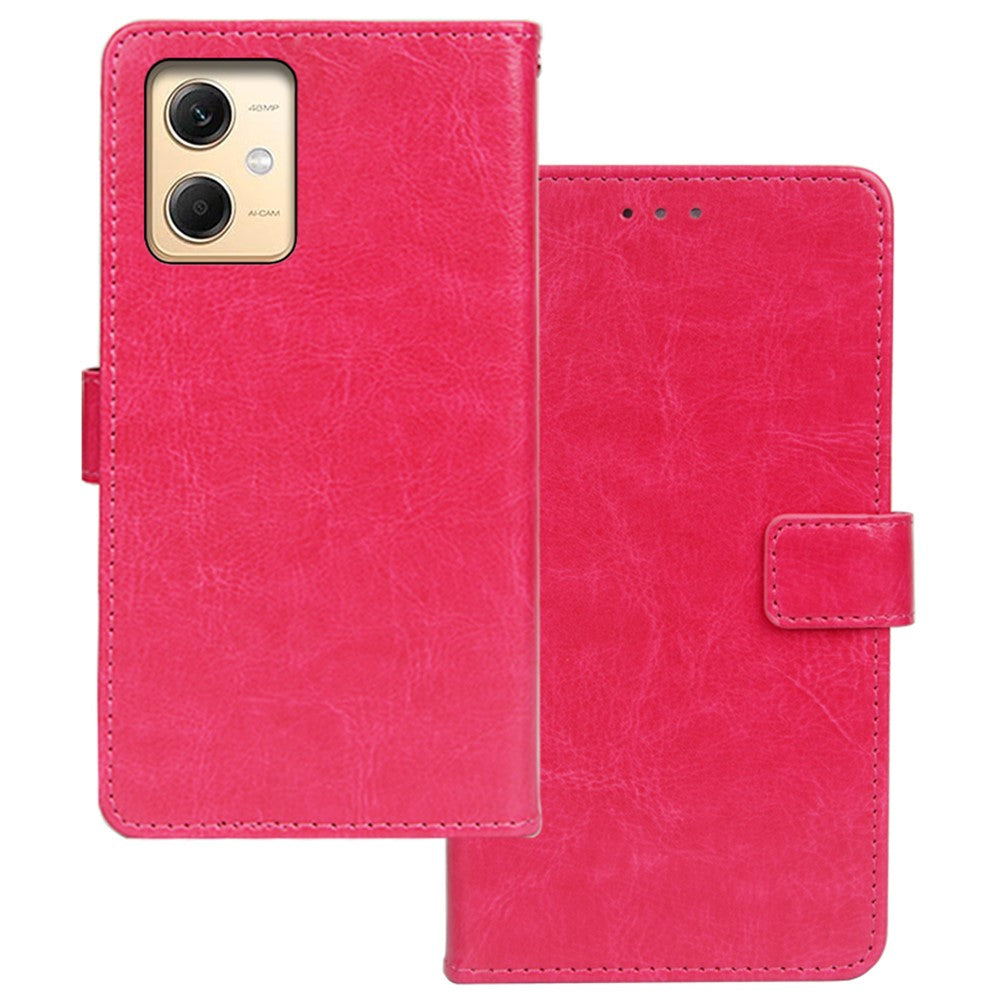 IDEWEI For Xiaomi Redmi Note 12R Pro 5G Wallet Phone Case Crazy Horse Texture Leather Stand Cover