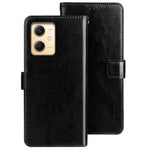IDEWEI For Xiaomi Redmi Note 12R Pro 5G Wallet Leather Case Crazy Horse Texture Stand Anti-Fingerprint Phone Shell Cover