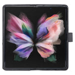 BINFEN COLOR BF05 For Samsung Galaxy Z Fold5 5G Imprint Stand Phone Case PU Leather Wallet Cover
