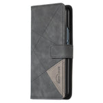 BINFEN COLOR BF05 For Samsung Galaxy Z Fold5 5G Imprint Stand Phone Case PU Leather Wallet Cover