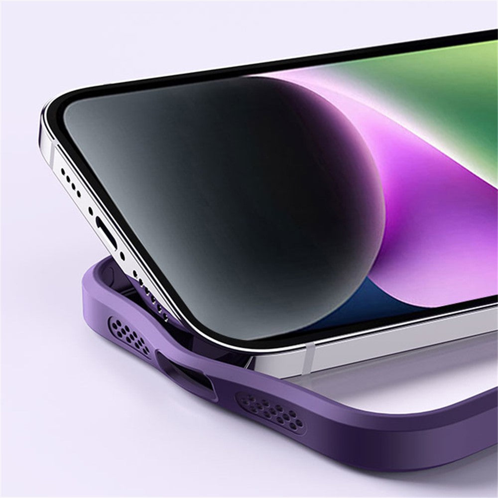 Kickstand magnetisk cover til iPhone 15 Plus, stødsikkert TPU+akryl mat telefoncover