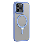 Magnetisk Mat Etui til iPhone 15 Pro Max, TPU+Akryl Faldbeskyttelse Usynligt Støtteben Telefoncover