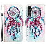 For Samsung Galaxy A24 4G (162.1mm) Leather Case 3D Pattern Printing Wallet Stand Mobile Cover with Strap