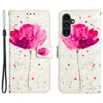 For Samsung Galaxy A24 4G (162.1mm) Leather Case 3D Pattern Printing Wallet Stand Mobile Cover with Strap