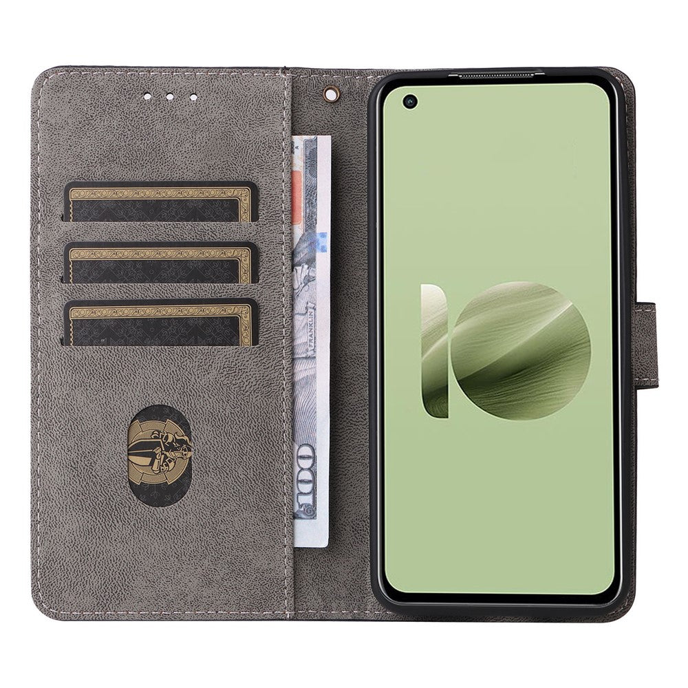 Til Asus Zenfone 10 5G / Zenfone 9 5G Telefoncover Pung Stativ Magnetisk PU Læder RFID Blokerende Cover med Rem