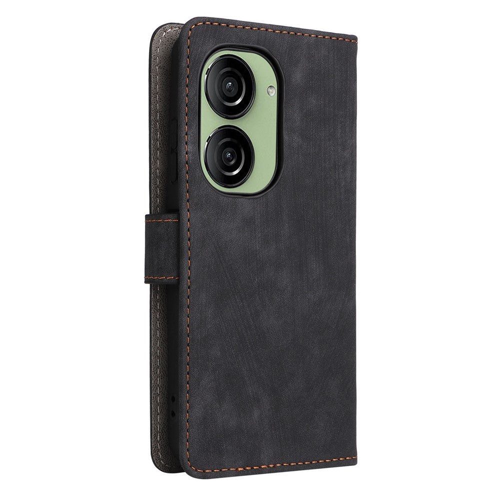 Til Asus Zenfone 10 5G / Zenfone 9 5G Telefoncover Pung Stativ Magnetisk PU Læder RFID Blokerende Cover med Rem