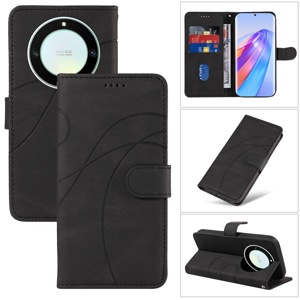 Phone Cover for Honor X40 5G / X9a 5G / Magic5 Lite 5G , Stand Leather Phone Cover Imprinted Wallet Shell