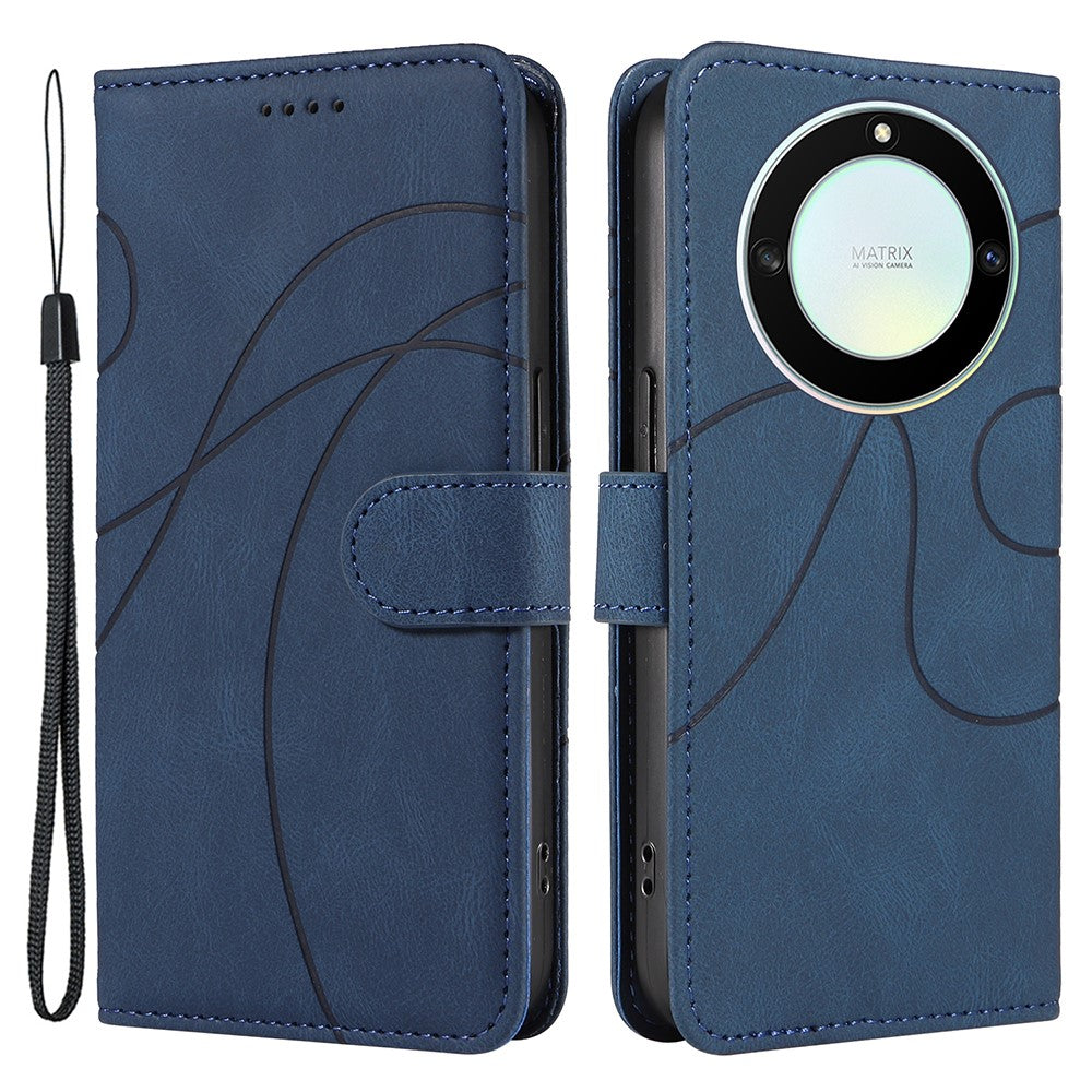 Phone Cover for Honor X40 5G / X9a 5G / Magic5 Lite 5G , Stand Leather Phone Cover Imprinted Wallet Shell