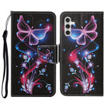 Pattern Printing PU Leather Cover for Samsung Galaxy S23 FE Cross Texture Wallet Phone Case with Strap