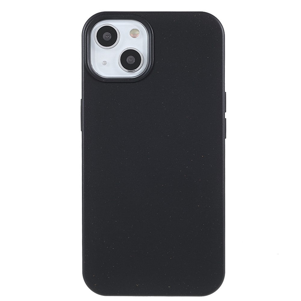 For iPhone 15 Starry Sky Series Matte Biodegradable Case Wheat Straw+TPU Hybrid Phone Cover