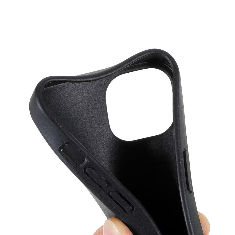 For iPhone 15 Starry Sky Series Matte Biodegradable Case Wheat Straw+TPU Hybrid Phone Cover