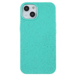 For iPhone 15 Starry Sky Series Matte Biodegradable Case Wheat Straw+TPU Hybrid Phone Cover