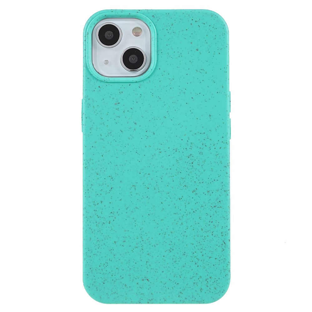 For iPhone 15 Starry Sky Series Matte Biodegradable Case Wheat Straw+TPU Hybrid Phone Cover