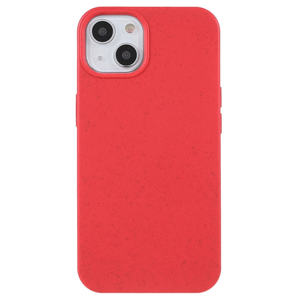 For iPhone 15 Starry Sky Series Matte Biodegradable Case Wheat Straw+TPU Hybrid Phone Cover