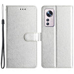 Xiaomi 12 Lite 5G Plånboksfodral med stativ, läderfodral i sidentextur med handledsrem