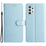 Til Samsung Galaxy A32 5G / M32 5G PU Læder Drop-proof Telefoncover Silkestruktur Standpung Cover