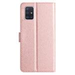 Til Samsung Galaxy A71 4G SM-A715 Ridsefast Læder Telefon Pung Stativ Cover Silketekstur Etui
