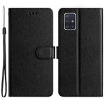 Til Samsung Galaxy A71 4G SM-A715 Ridsefast Læder Telefon Pung Stativ Cover Silketekstur Etui