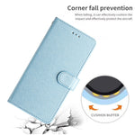 Flip Case for iPhone 13 mini 5.4 inch Silk Texture PU Leather Phone Cover Wallet Stand with Wrist Strap