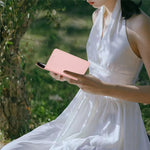 Anti-scratch Case for iPhone 11 Silk Texture PU Leather Wallet Phone Stand Cover with Wrist Strap