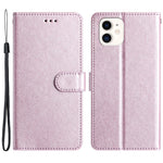 Anti-scratch Case for iPhone 11 Silk Texture PU Leather Wallet Phone Stand Cover with Wrist Strap