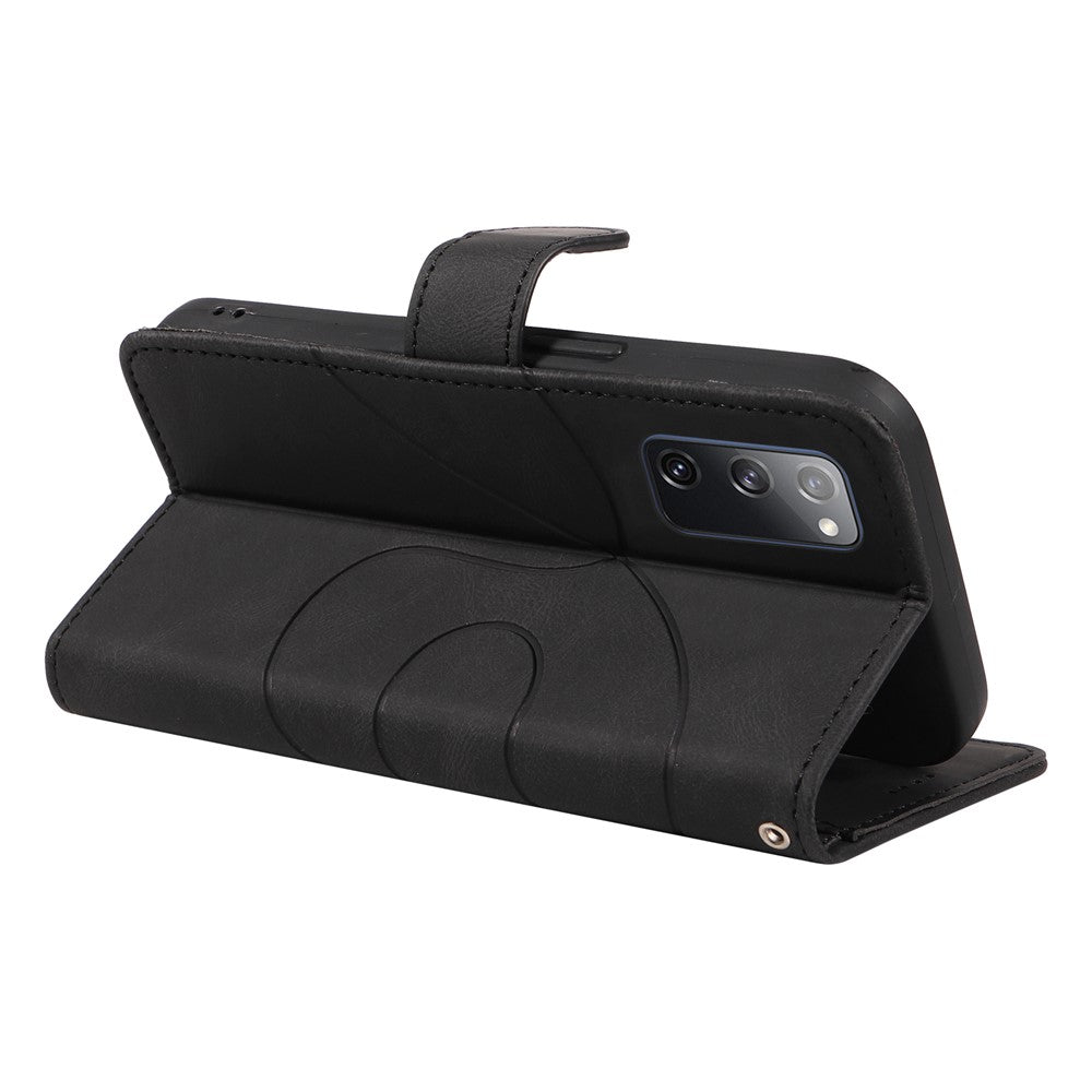 For Samsung Galaxy S20 FE 5G / S20 FE / S20 FE 2022 / S20 Lite Wallet Leather Phone Cover Imprinted Stand Case