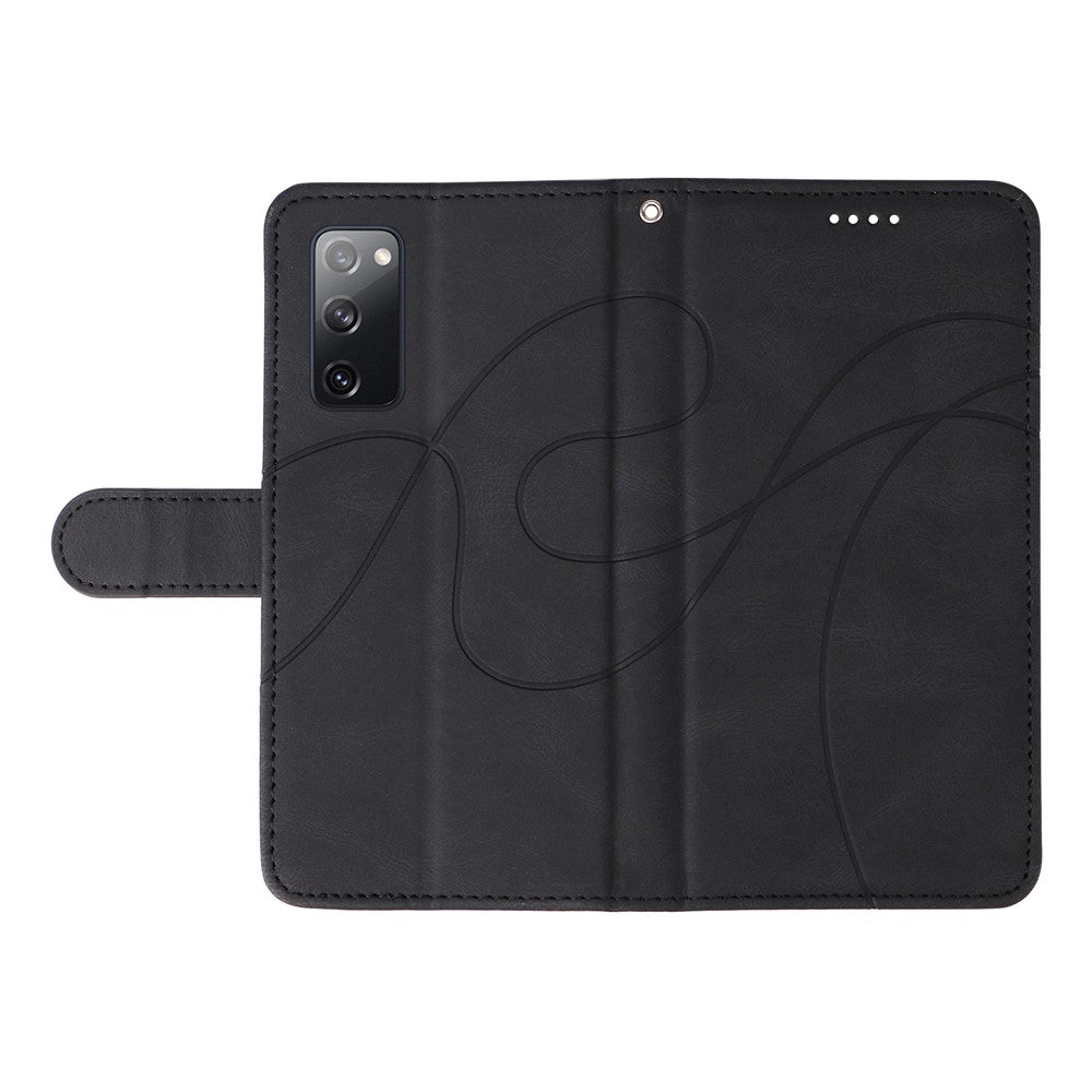 For Samsung Galaxy S20 FE 5G / S20 FE / S20 FE 2022 / S20 Lite Wallet Leather Phone Cover Imprinted Stand Case